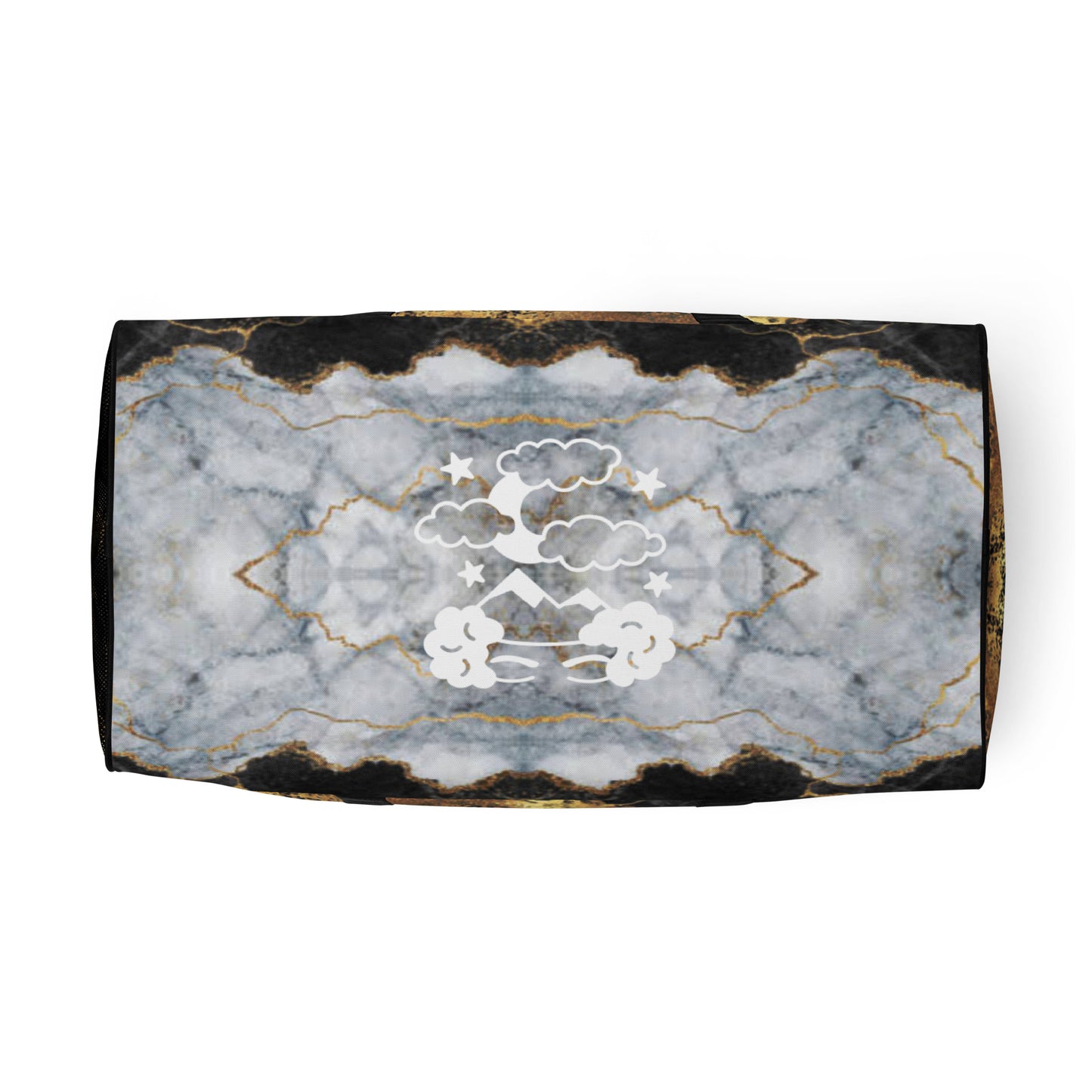8xquiZit Collection Tri-color Blue, Gold, & White Duffle bag