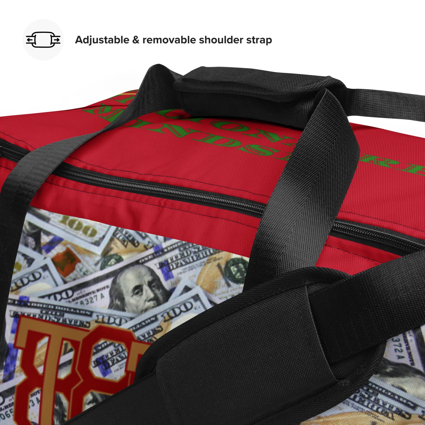All About Tha Money Duffle Bag (Red)