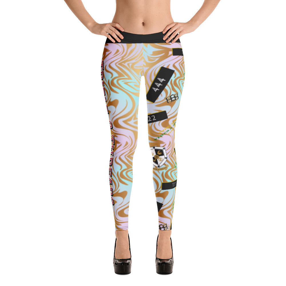8xquiZit Collection - Pynk N Turq Jungle Luv Leggings