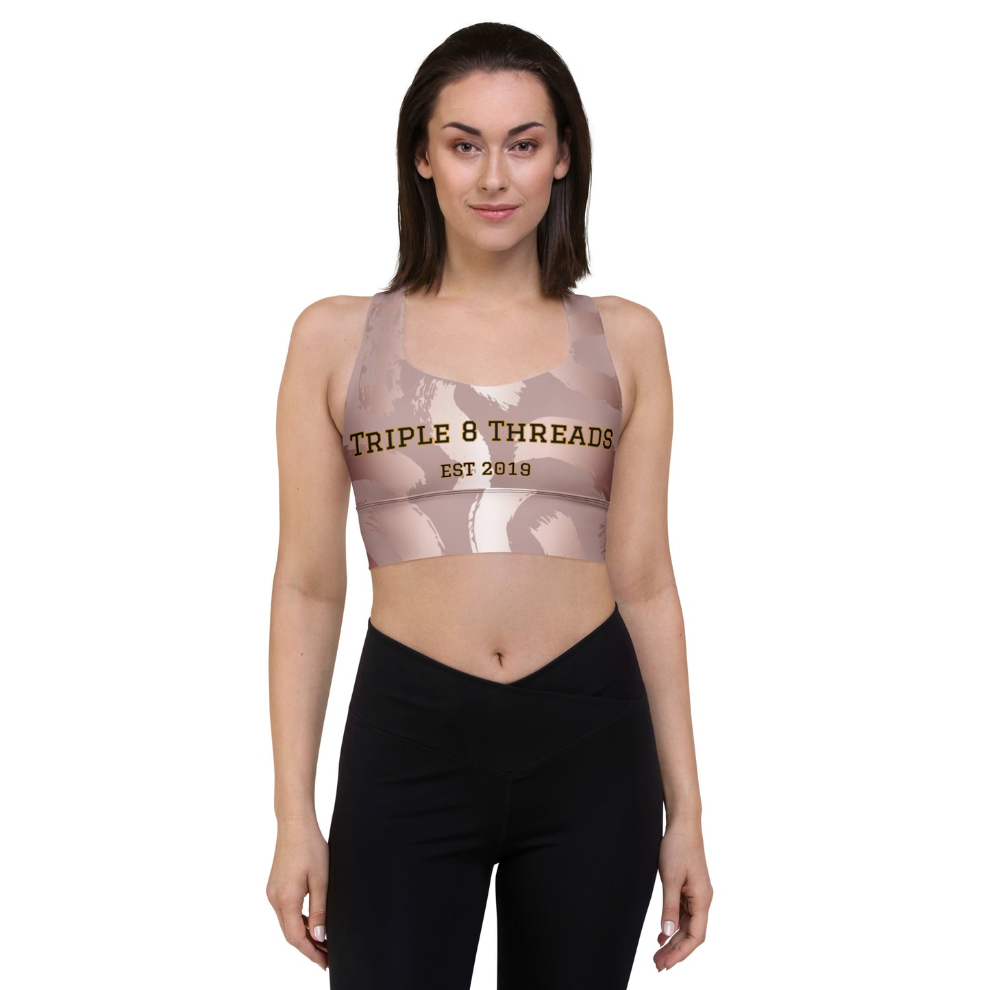 8xquiZit Collection Pynk Slaymingo Longline sports bra
