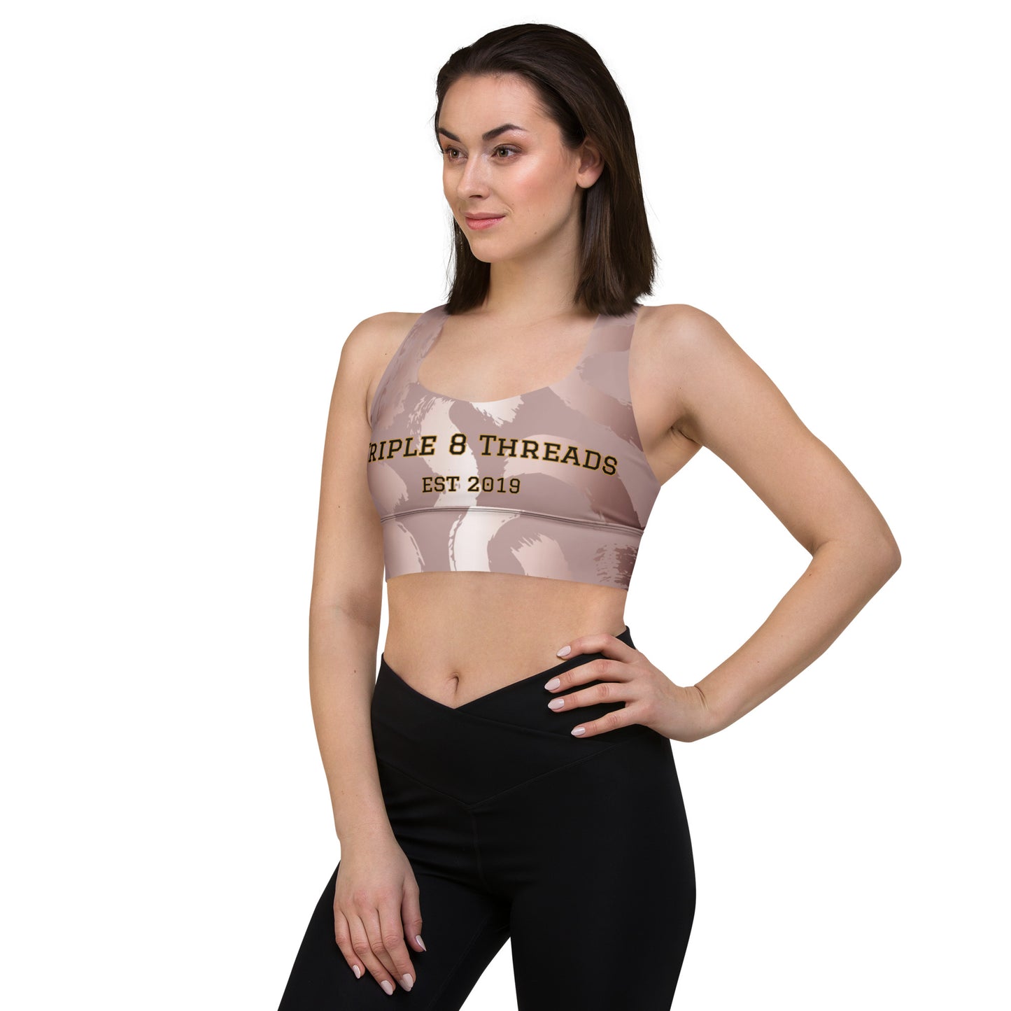 8xquiZit Collection Pynk Slaymingo Longline sports bra