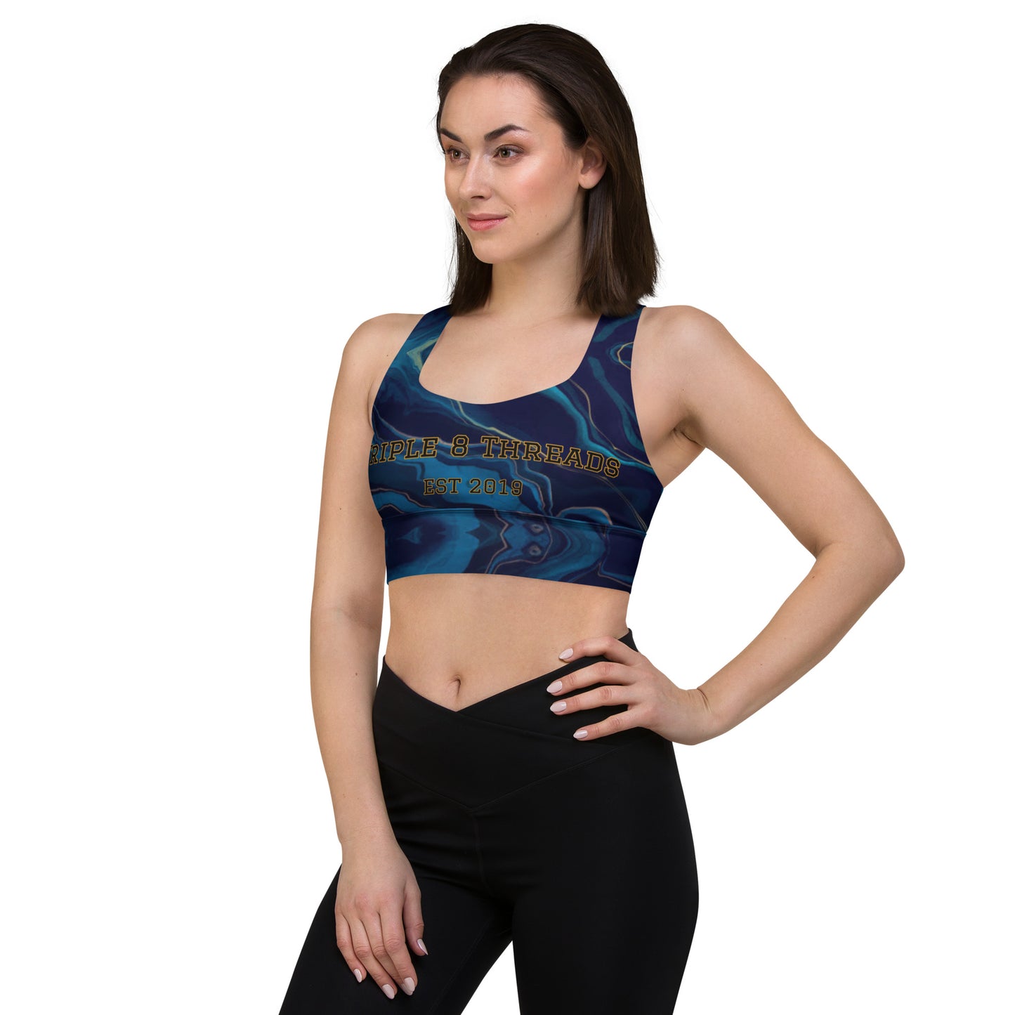 8xquiZit Collection - Ocean Viewz Longline Sports Bra