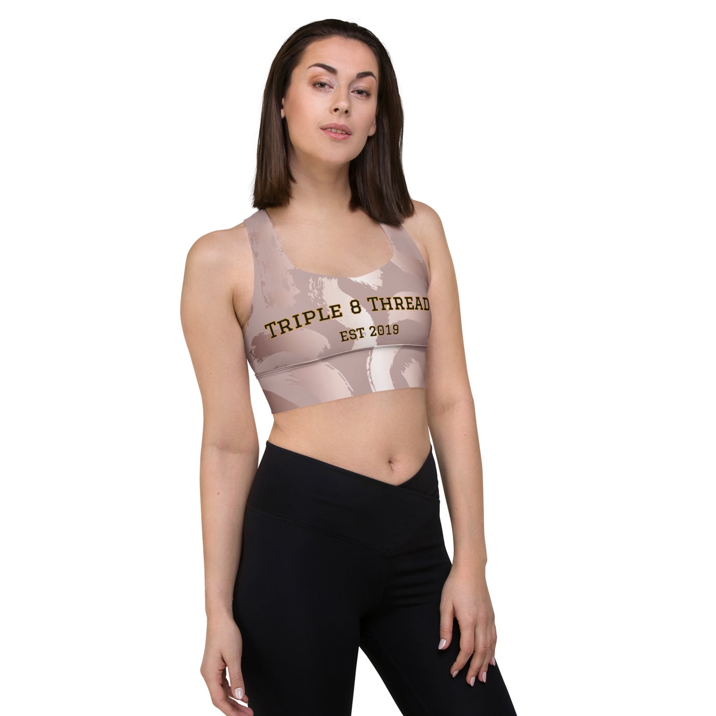 8xquiZit Collection Pynk Slaymingo Longline sports bra