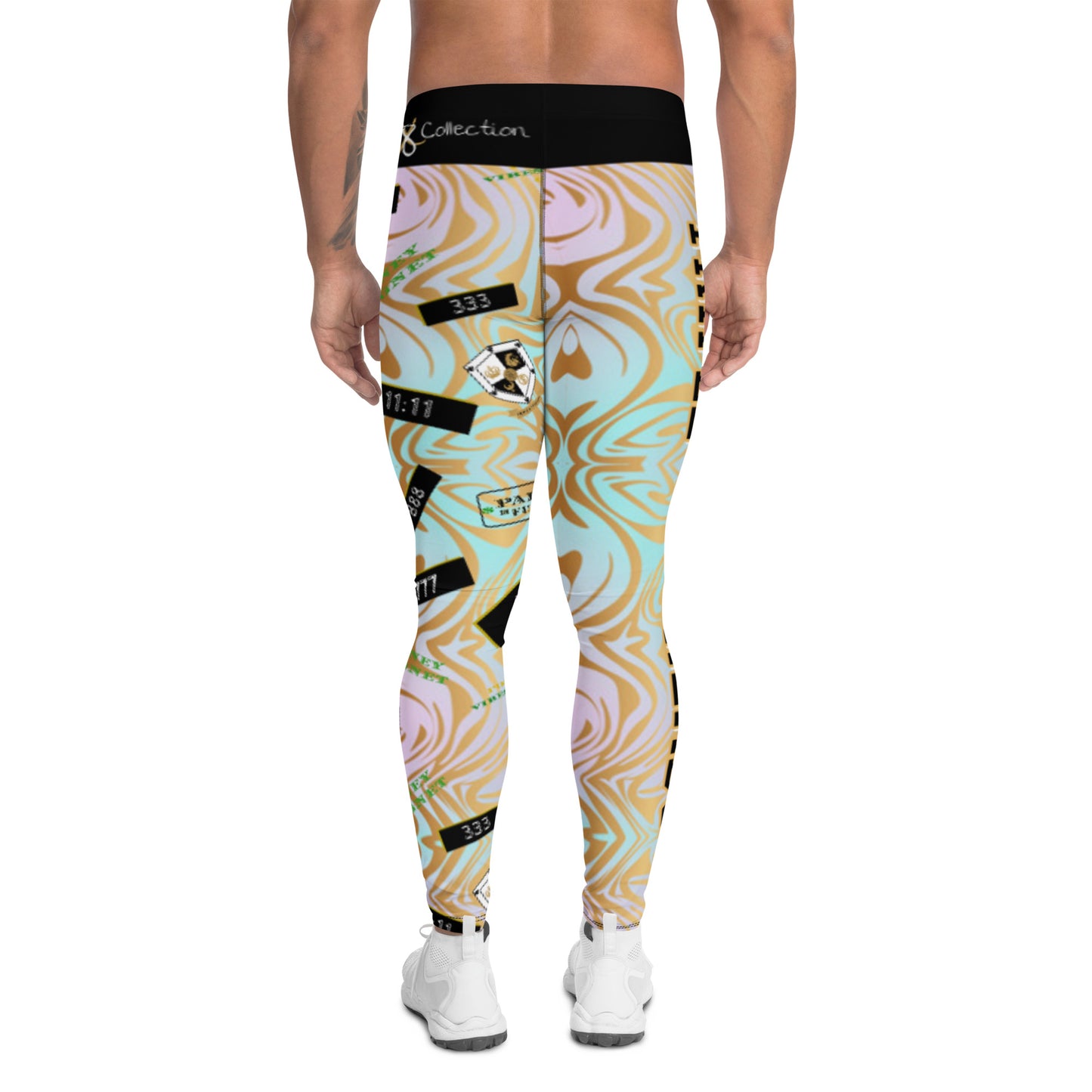 8xquiZit Collection - Pynk N Turq Jungle Luv Men's Leggings