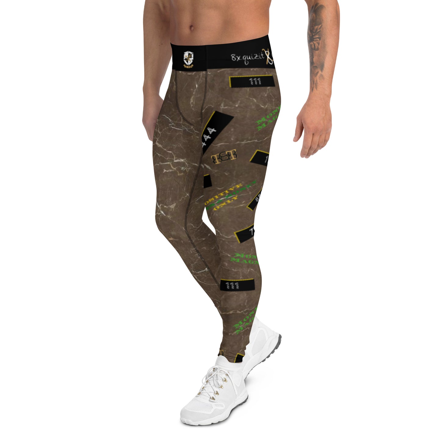 8xquiZit Collection - Men's Marble Coco-cured Leggings