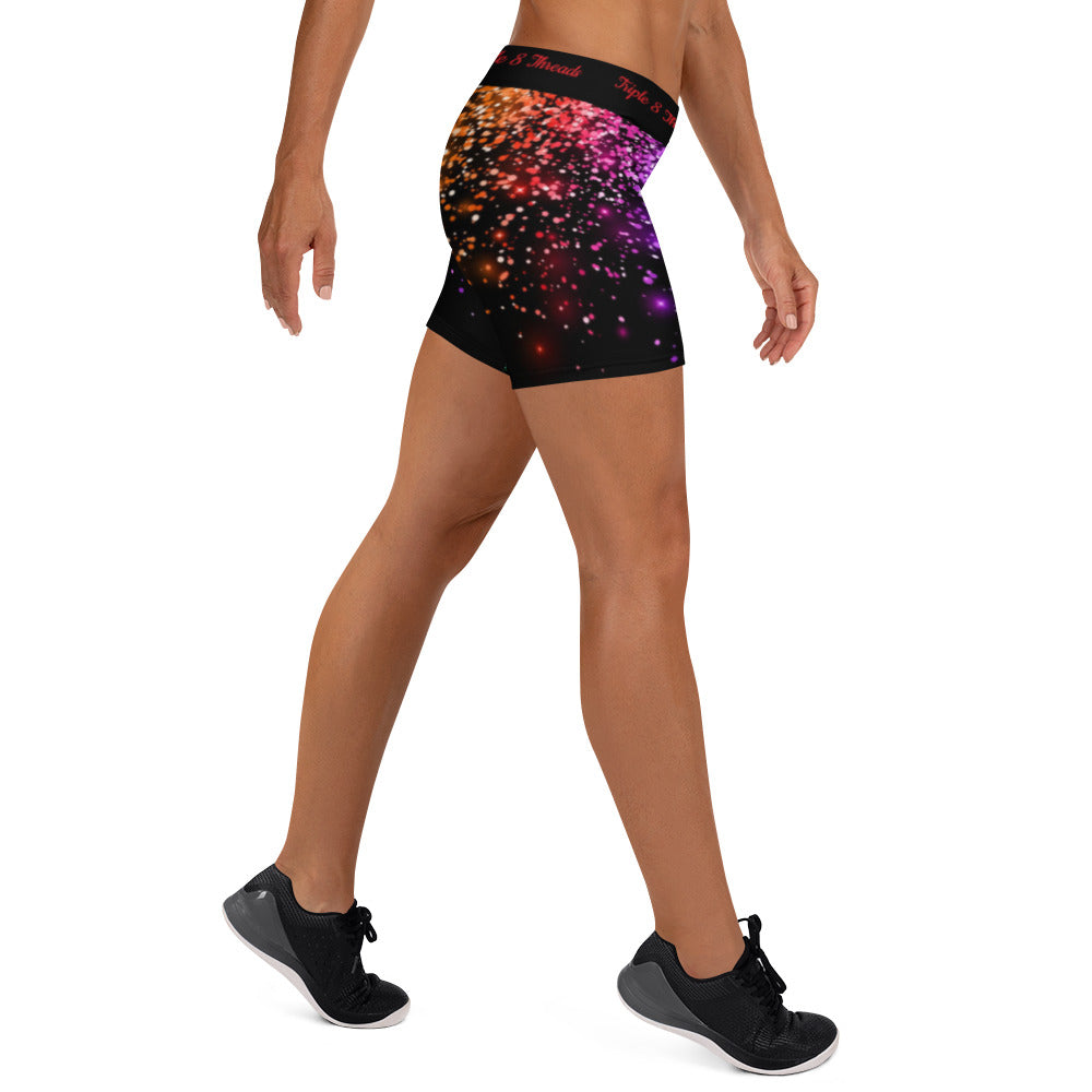 Black Rainbow Coruscate Shorts