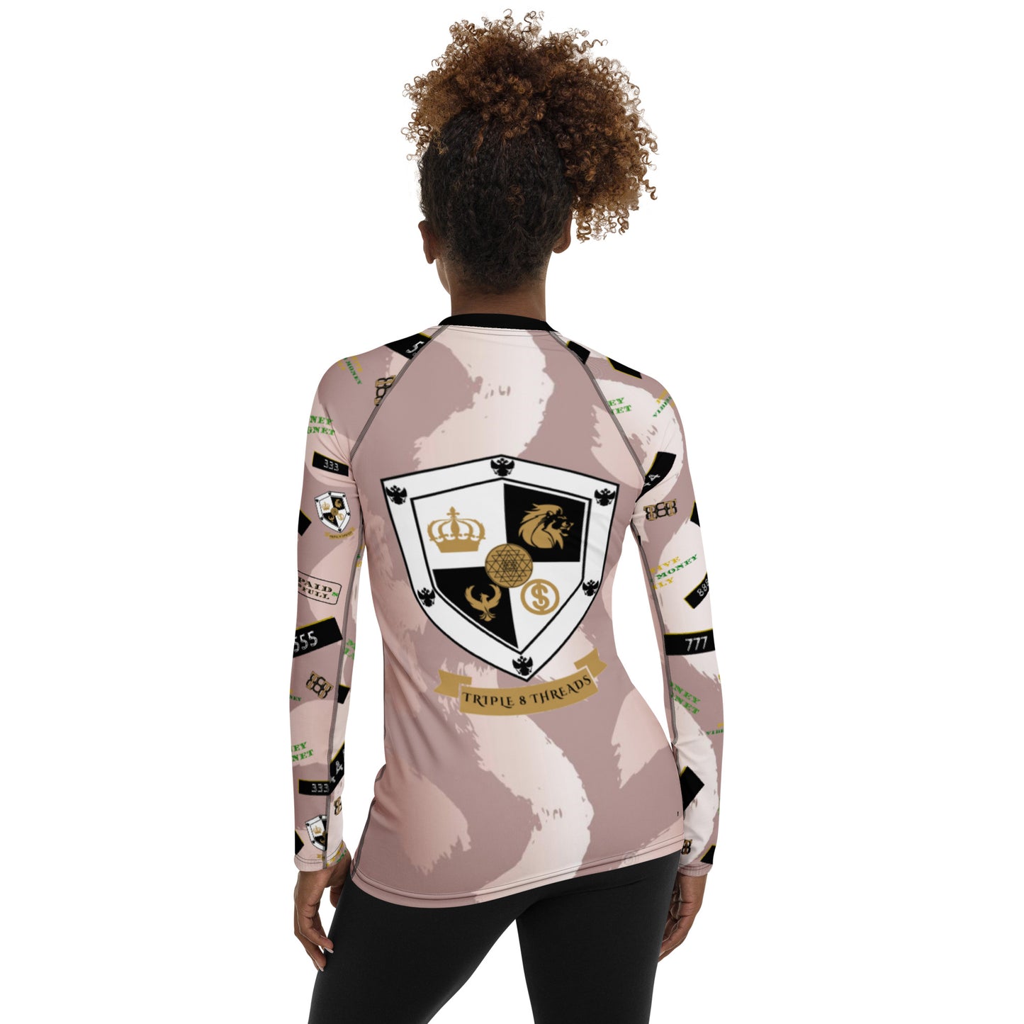 8xquiZit Collection - Women's Maniestation Pynk Slaymingo Long Sleeve Activewear Shirt