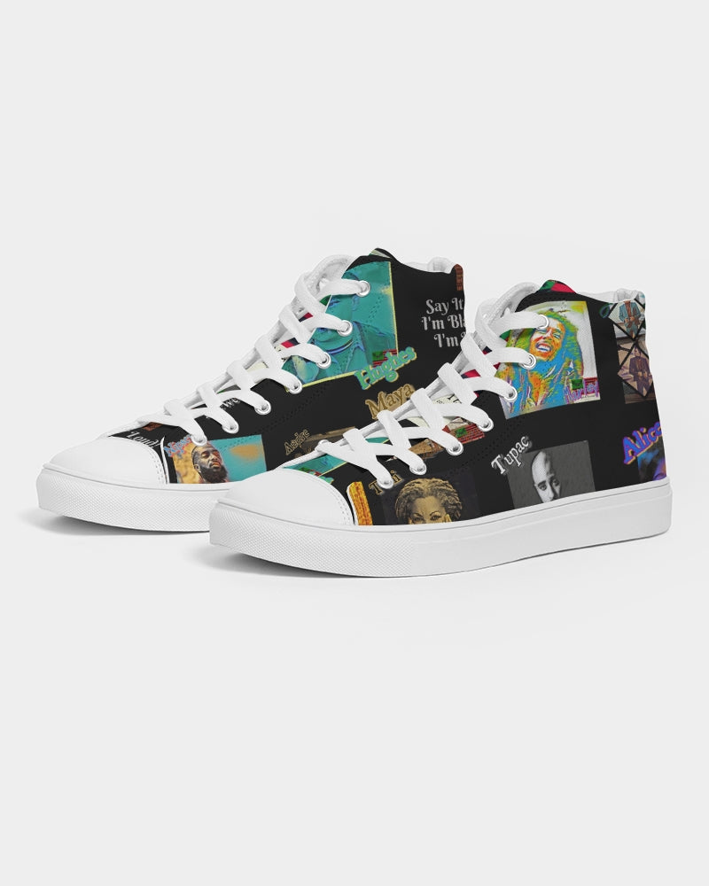 The Knowledge - Black Kicks Men's Hightop Canvas Shoe