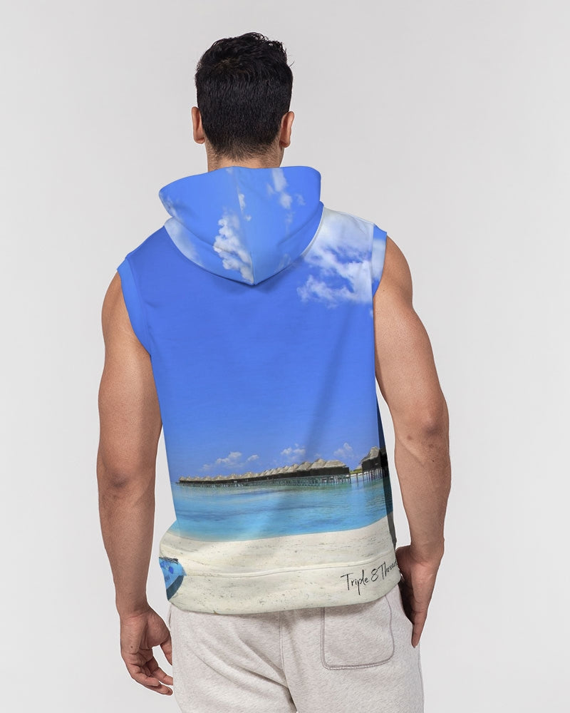 Beach Kayak Men's Premium Heavyweight Sleeveless Hoodie
