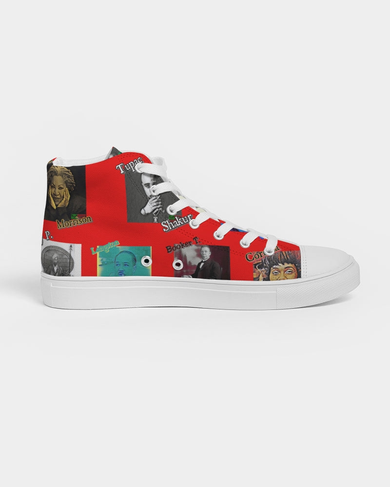 The Knowledge - Red Kicks Men's Hightop Canvas Shoe