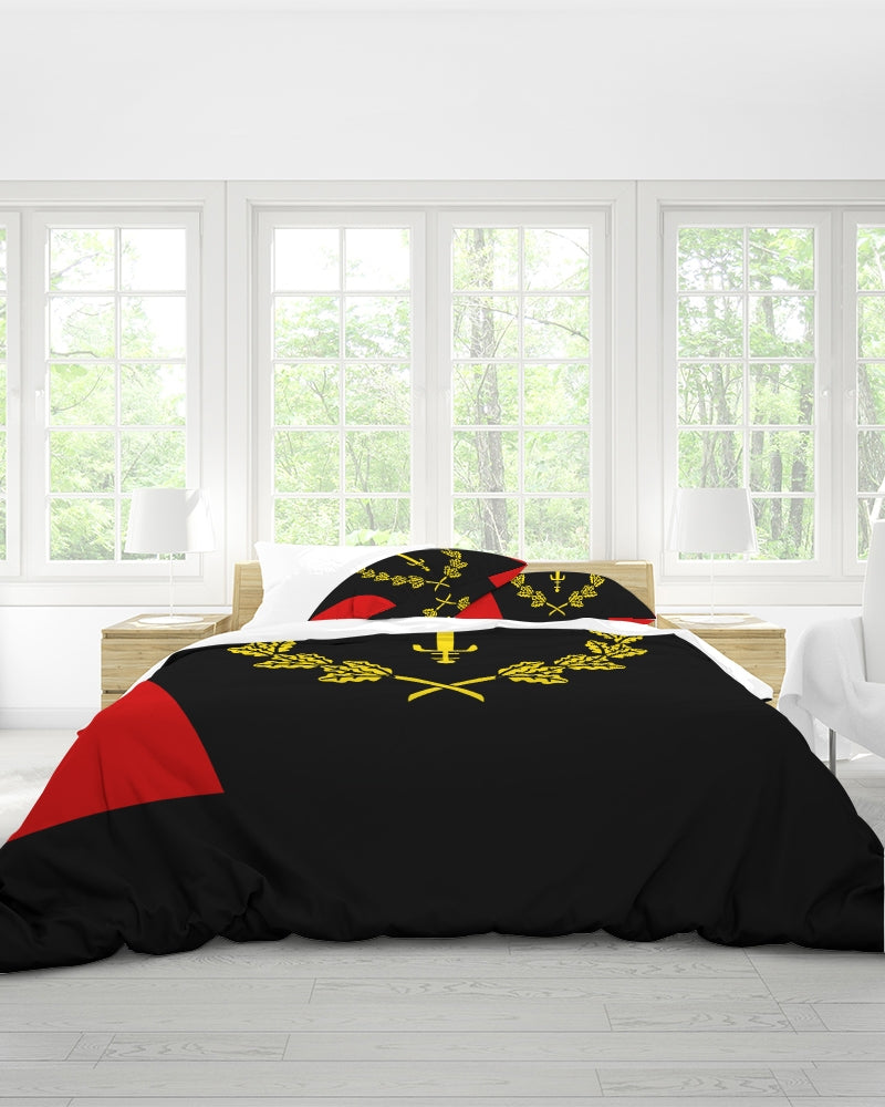 Black American Heritage Flag Queen Duvet Cover Set