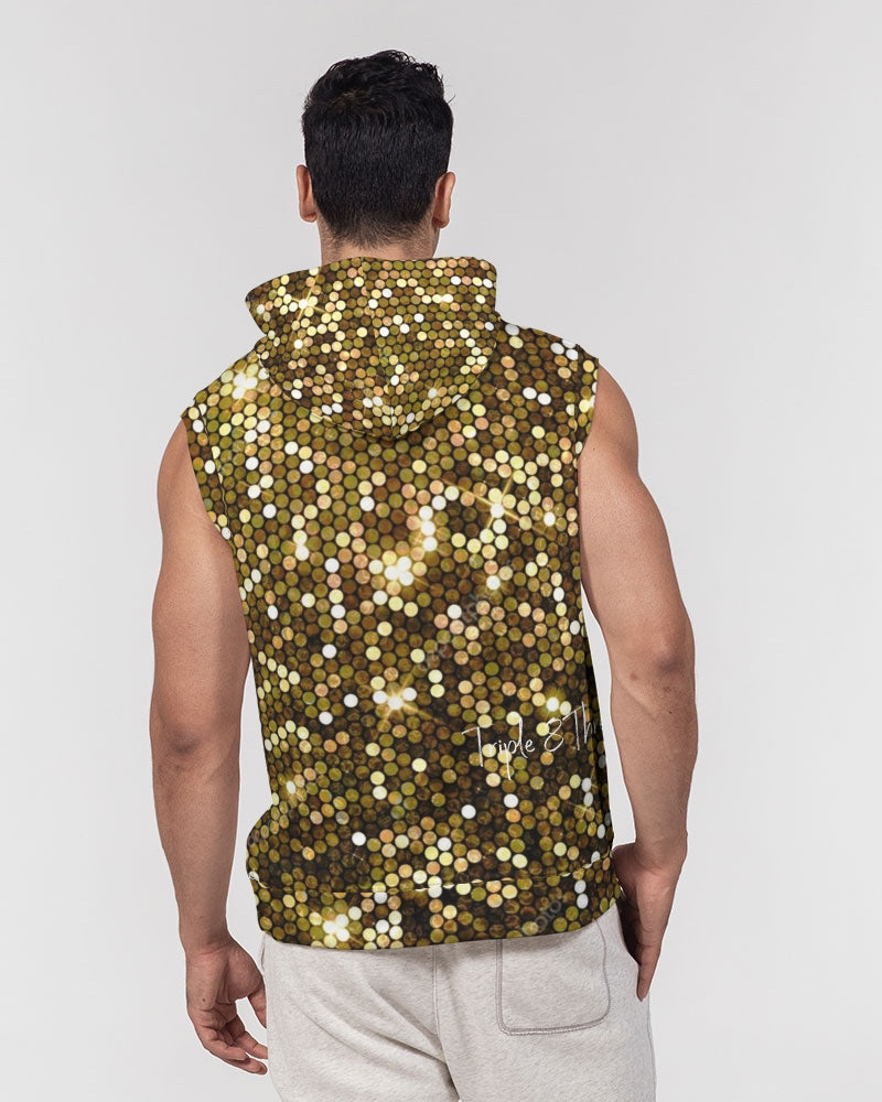 Gold Coruscate Men's Premium Heavyweight Sleeveless Hoodie