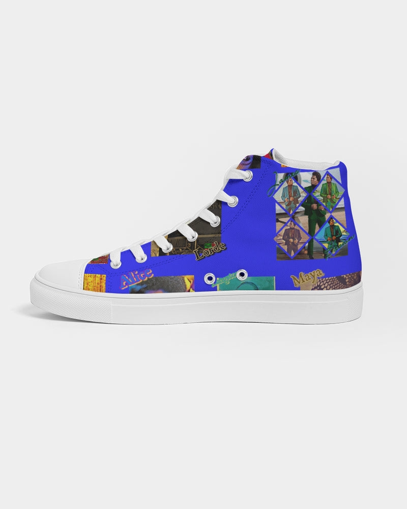 The Knowledge - Blue Kicks Men's Hightop Canvas Shoe