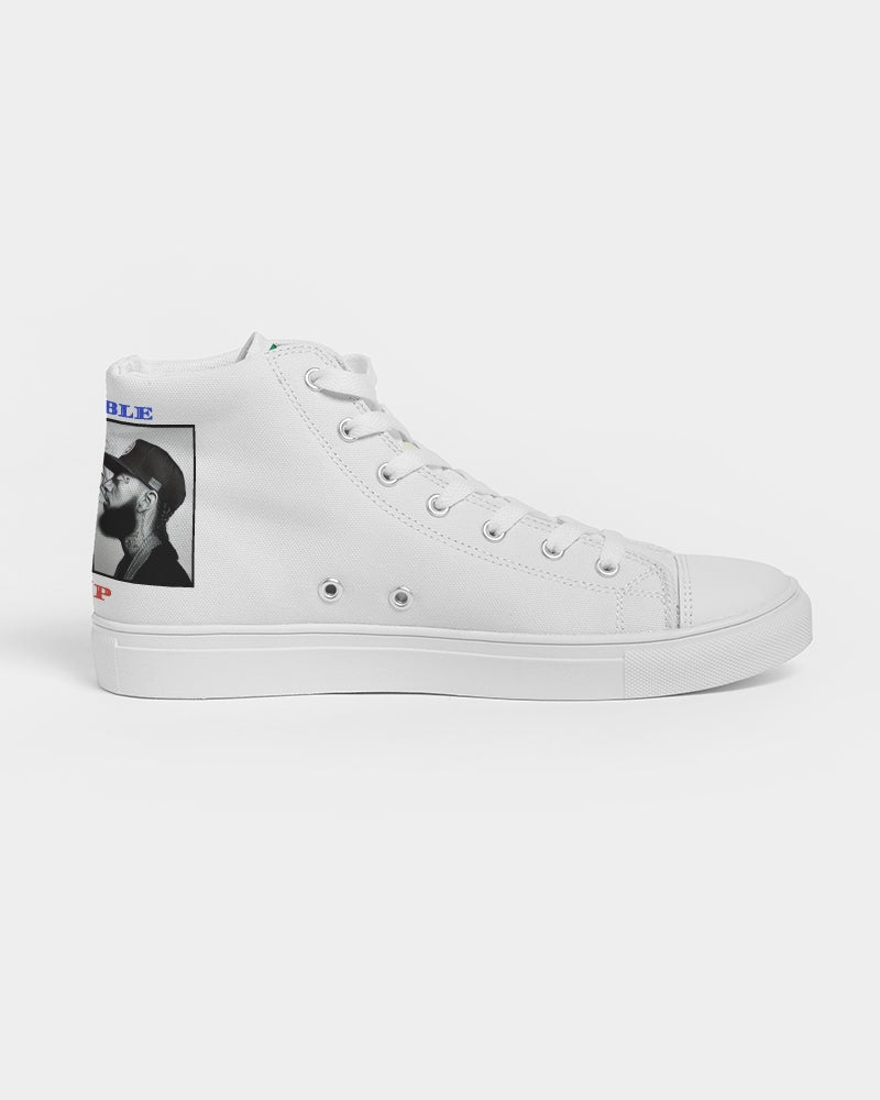 Double Up Nipsey Hussle Kicks Men's Hightop Canvas Shoe