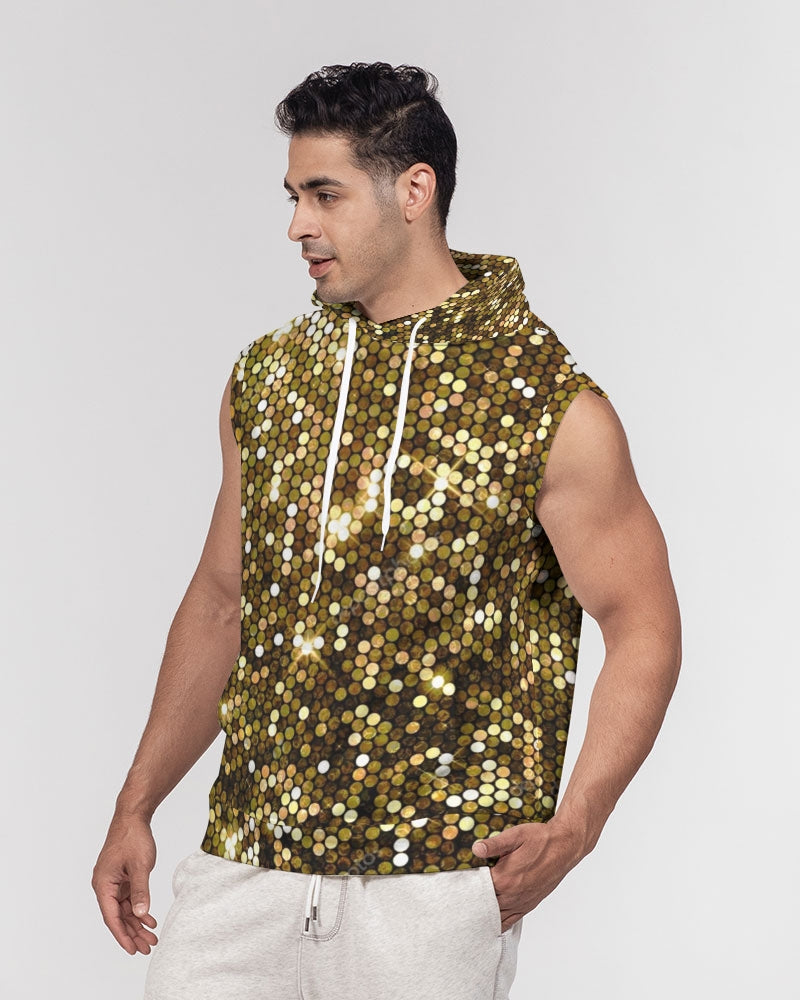 Gold Coruscate Men's Premium Heavyweight Sleeveless Hoodie