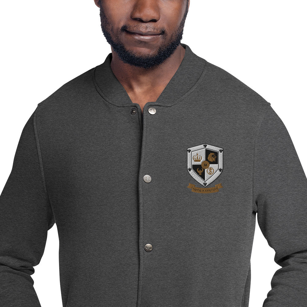 T8T Prosperity Shield - Embroidered Champion Bomber Jacket