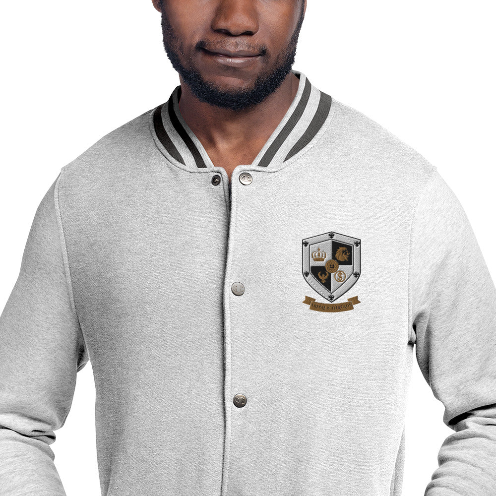 T8T Prosperity Shield - Embroidered Champion Bomber Jacket