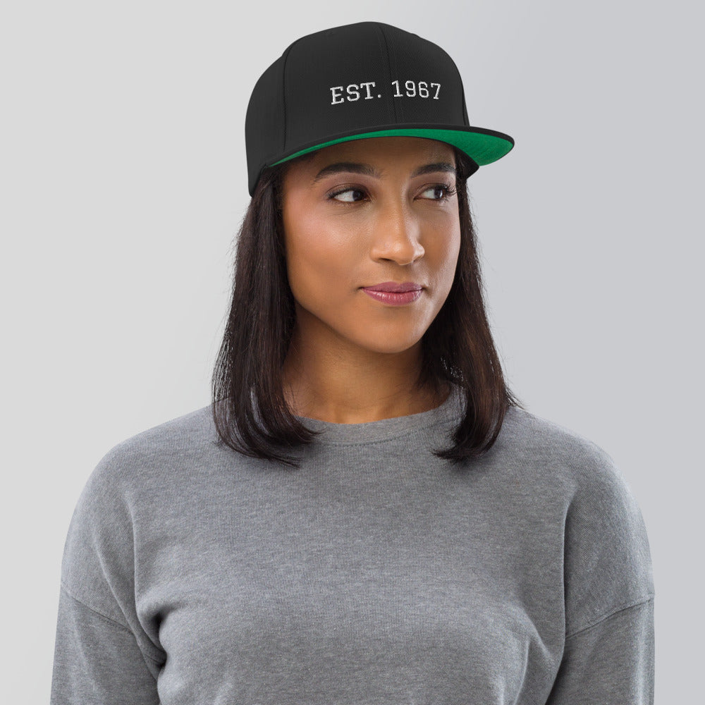 EST. 1967 - Black American Heritage Flag Snapback Hat