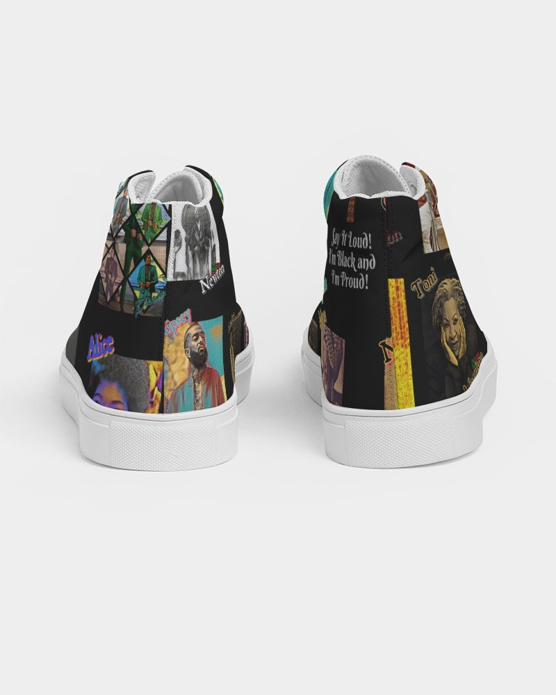 The Knowledge - Black Kicks Men's Hightop Canvas Shoe