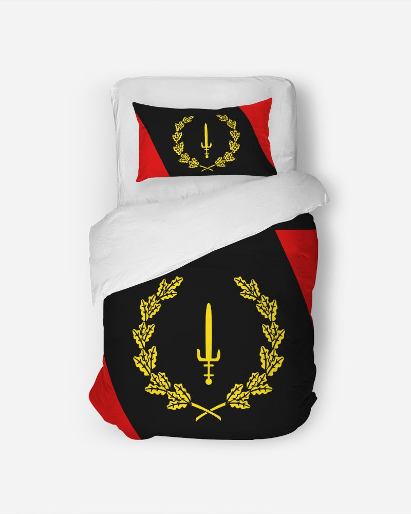 Black American Heritage Flag Twin Duvet Cover Set