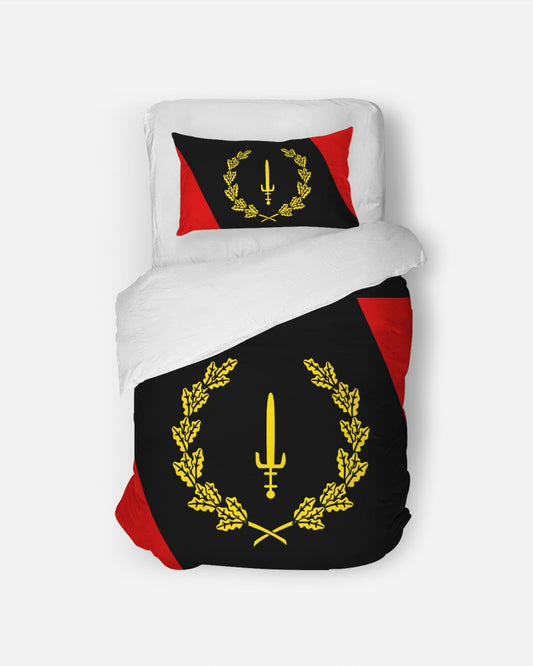 Black American Heritage Flag Twin Duvet Cover Set