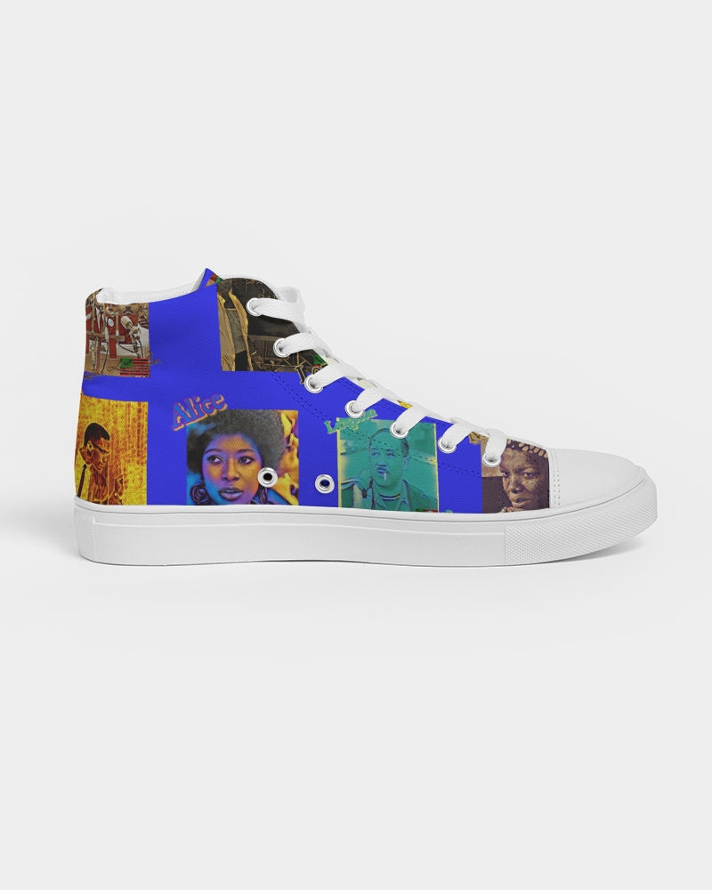 The Knowledge - Blue Kicks Men's Hightop Canvas Shoe