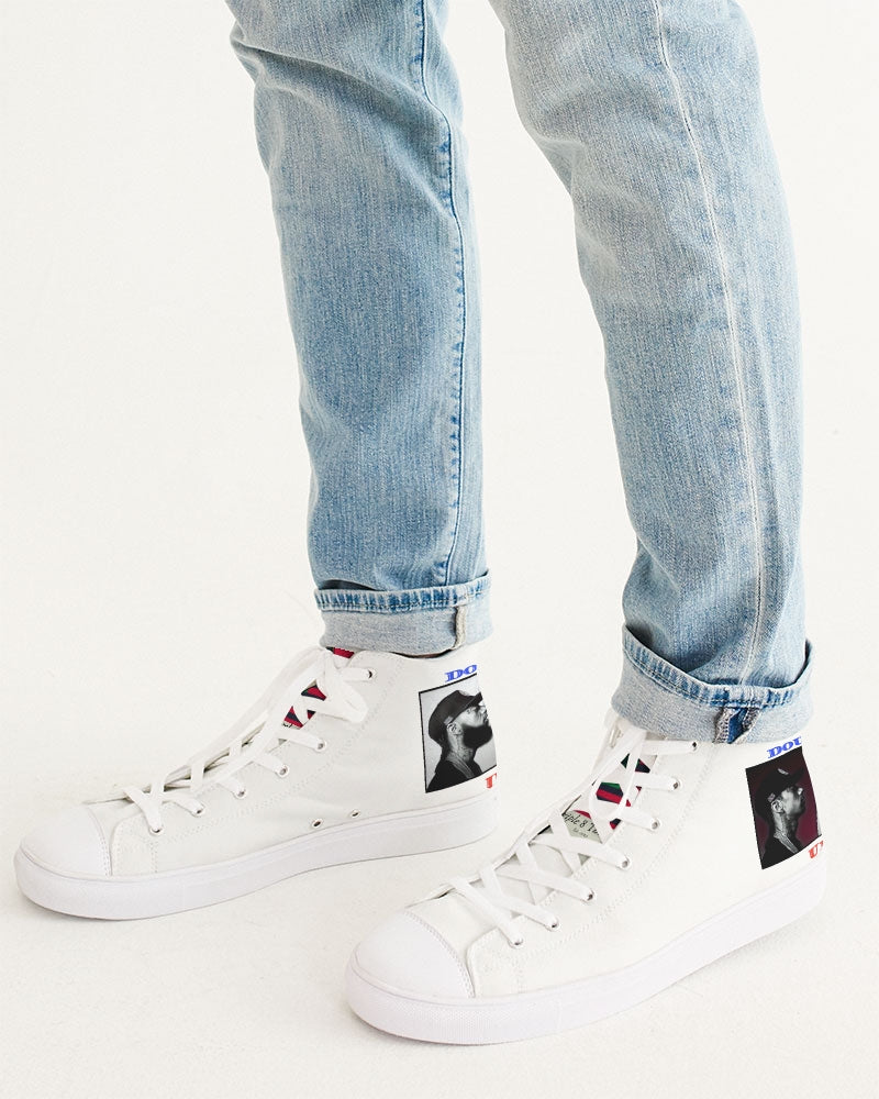 Double Up Nipsey Hussle Kicks Men's Hightop Canvas Shoe