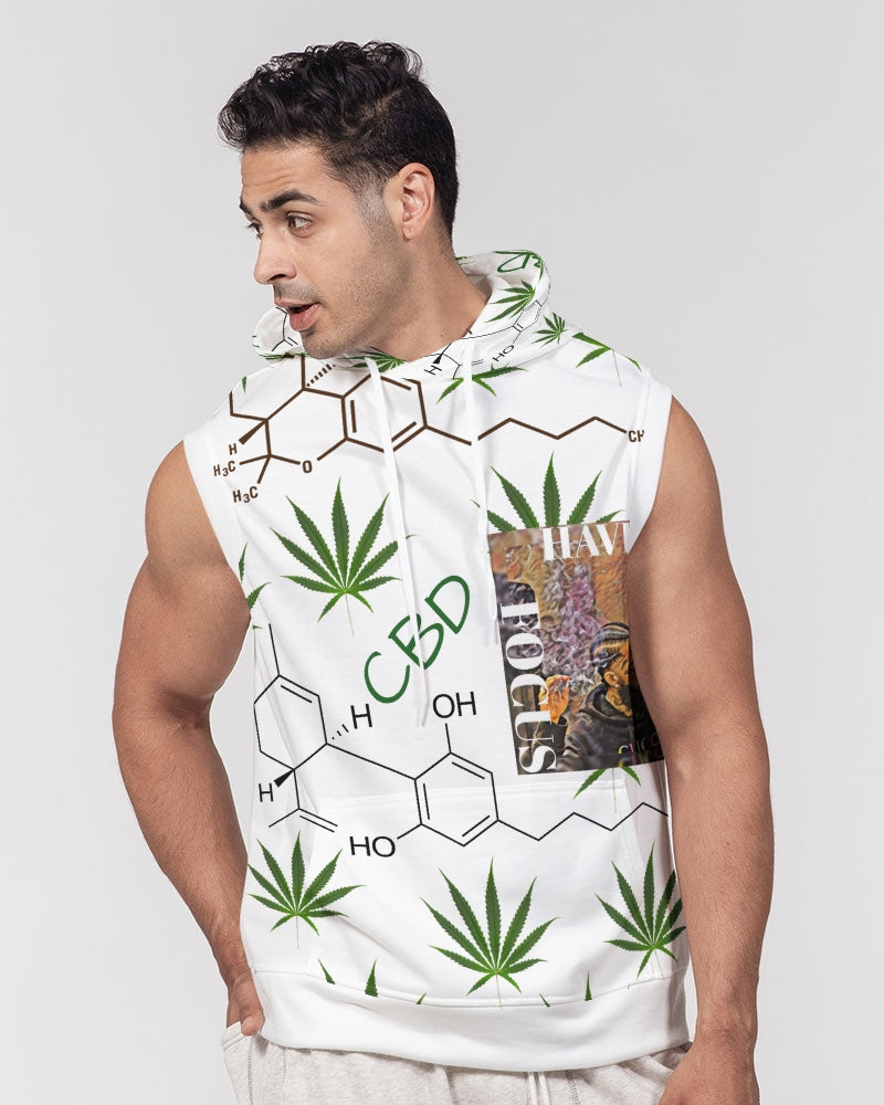 Have Focus Hussle 2 Men's Premium Heavyweight Sleeveless Hoodie