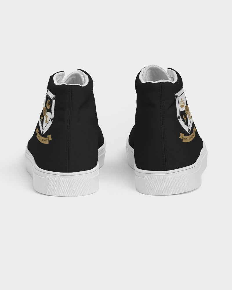 T8T Prosperity Shield - Black Men's Hightop Canvas Shoe