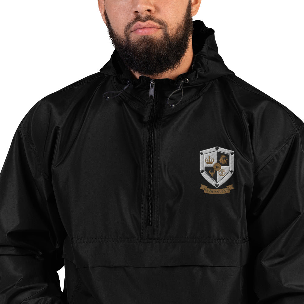 T8T Prosperity Shield Embroidered Champion Packable Jacket