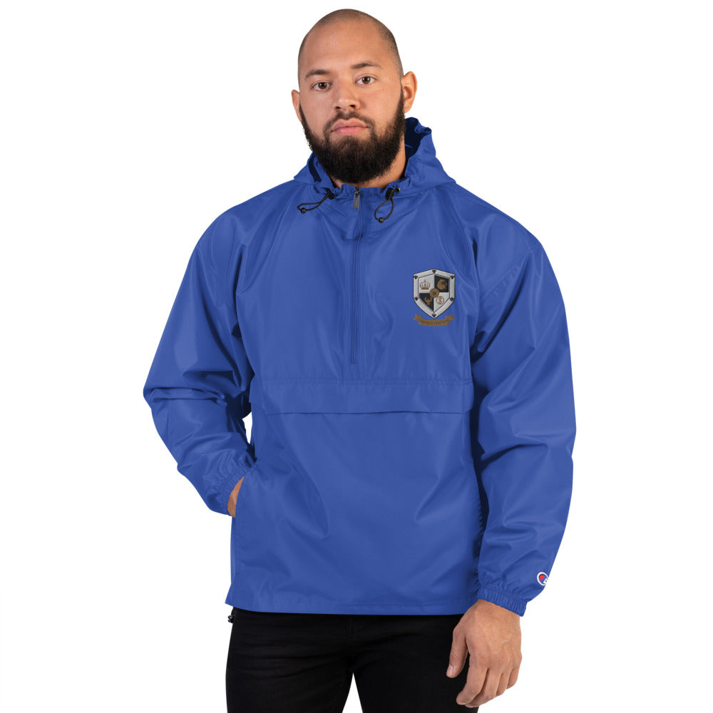 T8T Prosperity Shield Embroidered Champion Packable Jacket