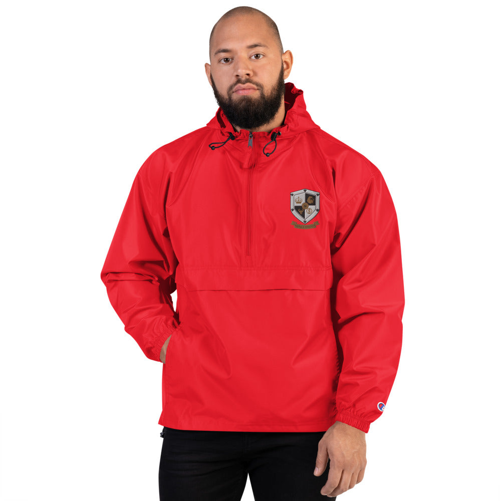 T8T Prosperity Shield Embroidered Champion Packable Jacket