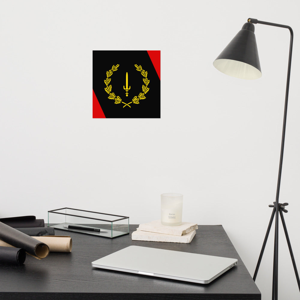 Black American Heritage Flag Poster