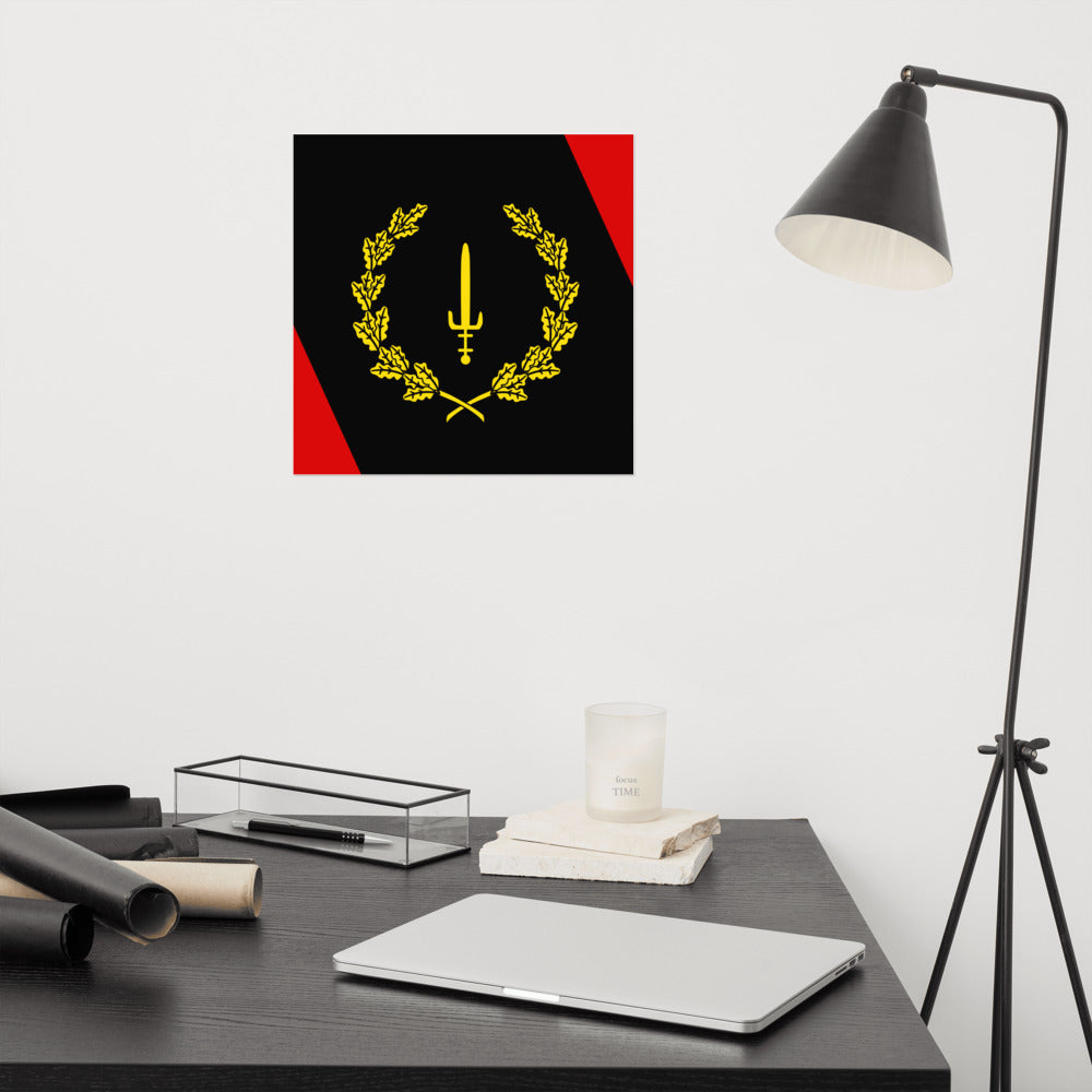 Black American Heritage Flag Poster