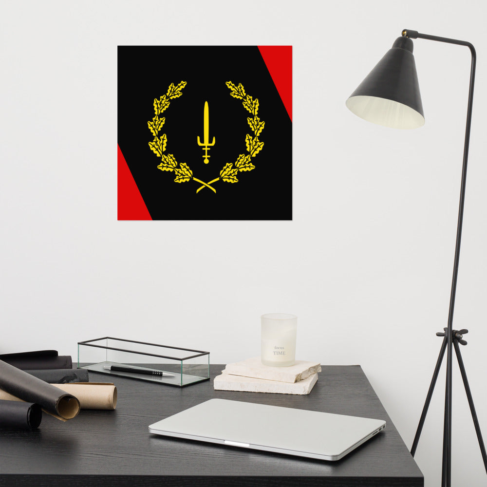 Black American Heritage Flag Poster