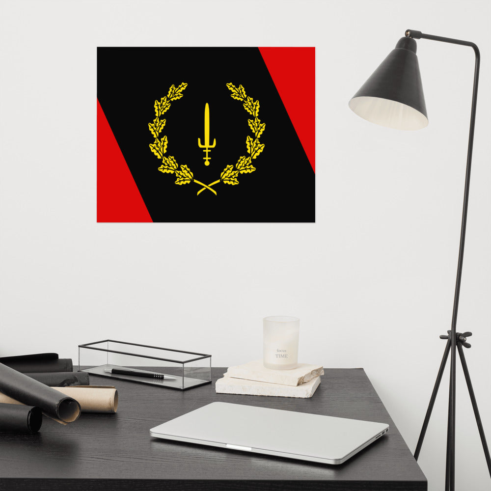 Black American Heritage Flag Poster