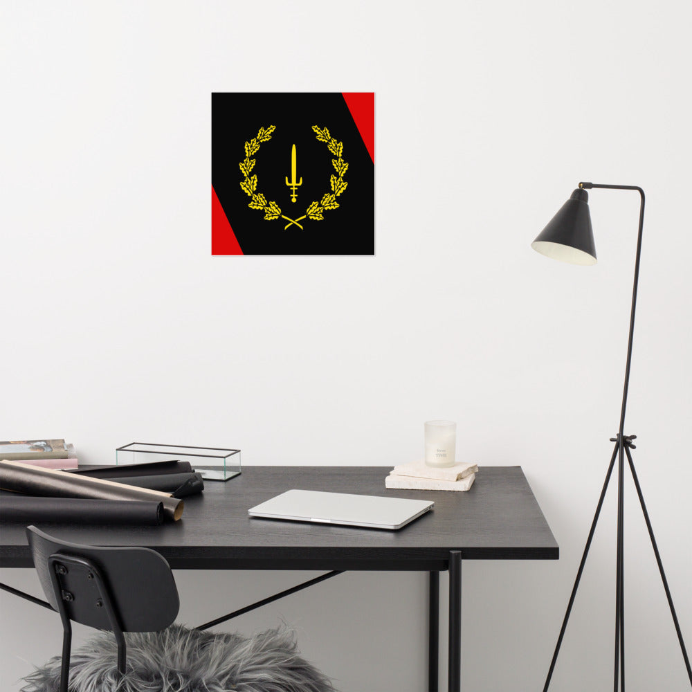 Black American Heritage Flag Poster
