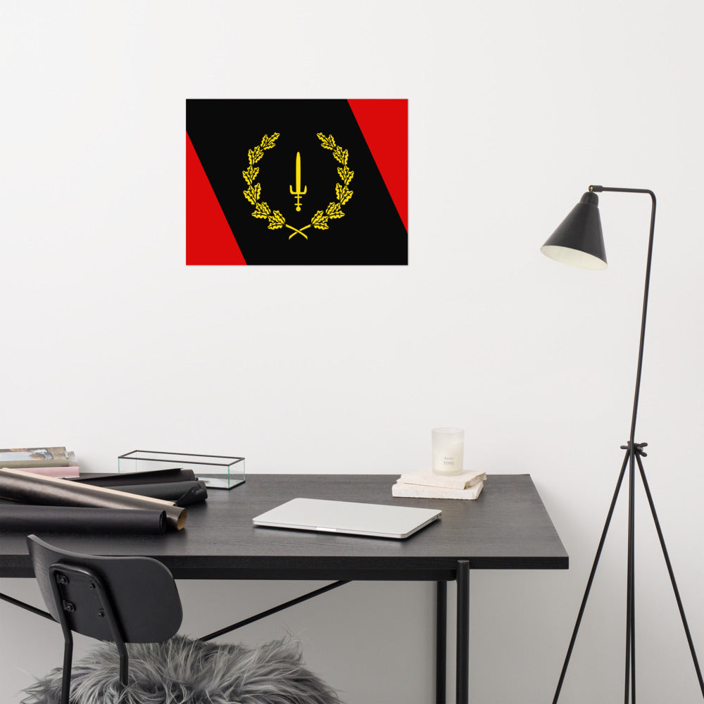Black American Heritage Flag Poster