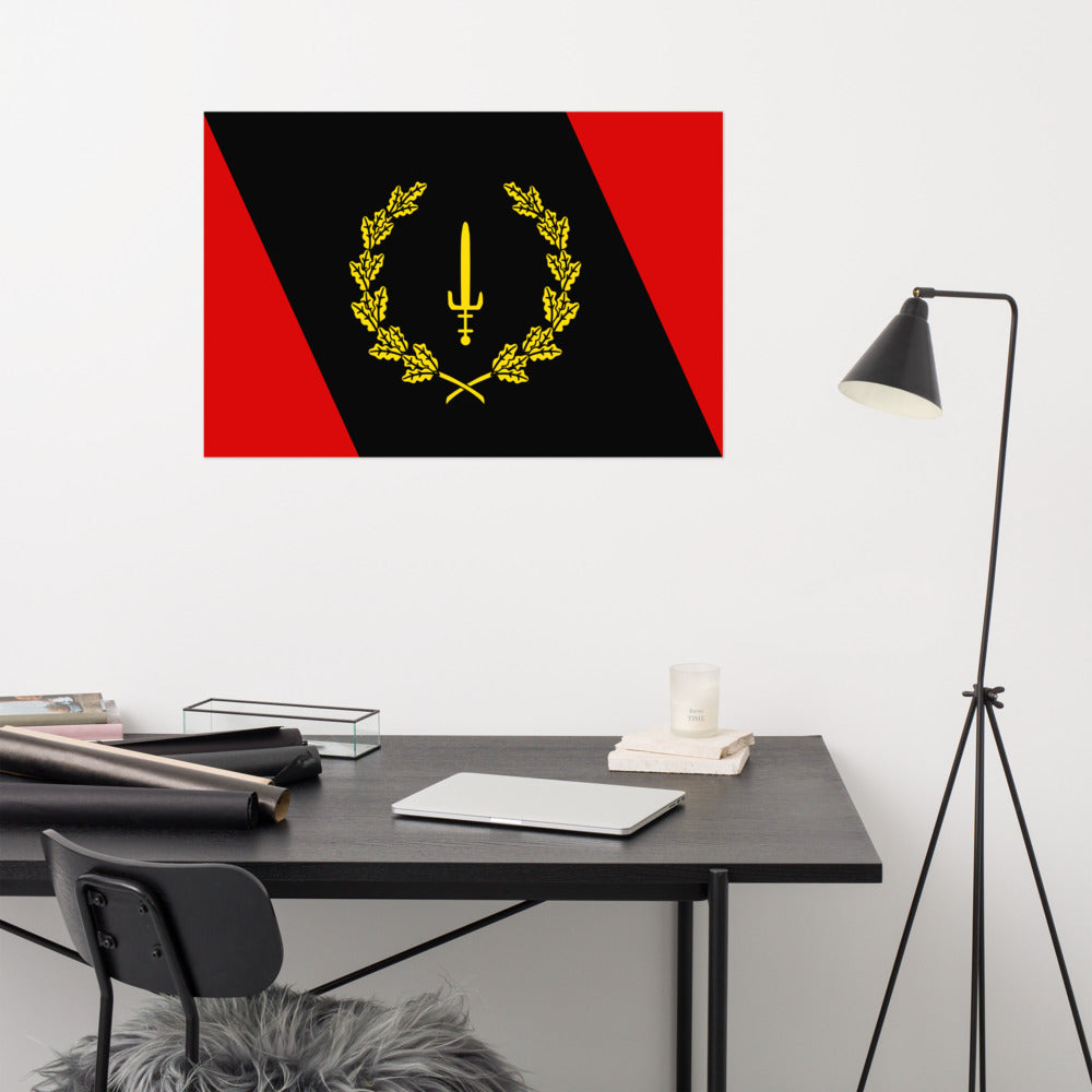 Black American Heritage Flag Poster