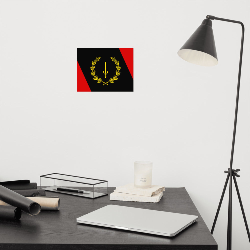 Black American Heritage Flag Poster