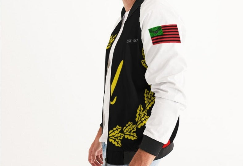 Black American Heritage Flag Men's Bomber Jacket