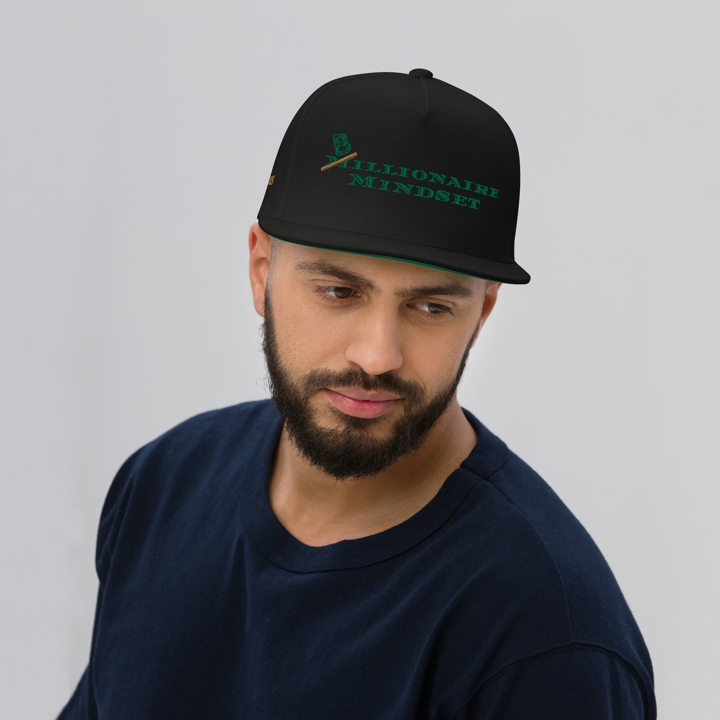 Billionaire Mindset Flat Bill Cap