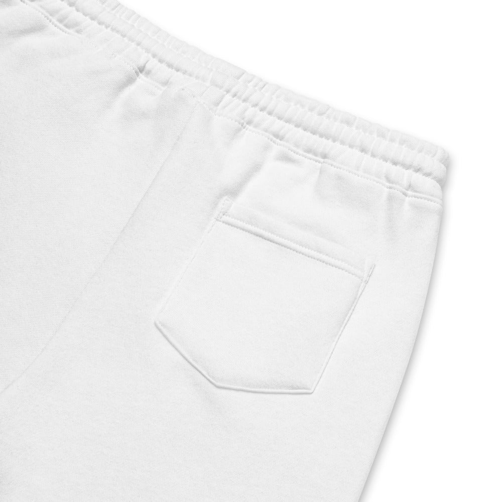 Black American Heritage Flag Men's fleece shorts Gold Stitching