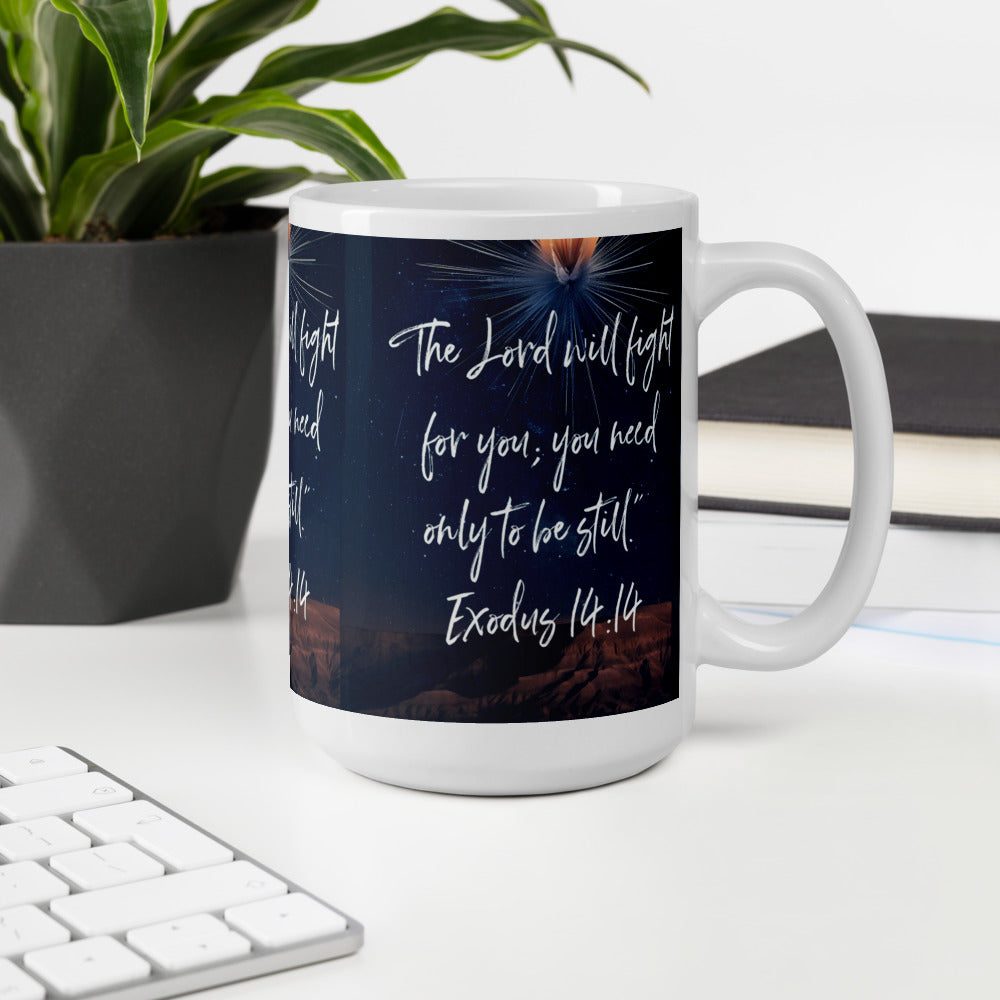 "The LORD will fight for you..." - Exodus 14:14 Mug