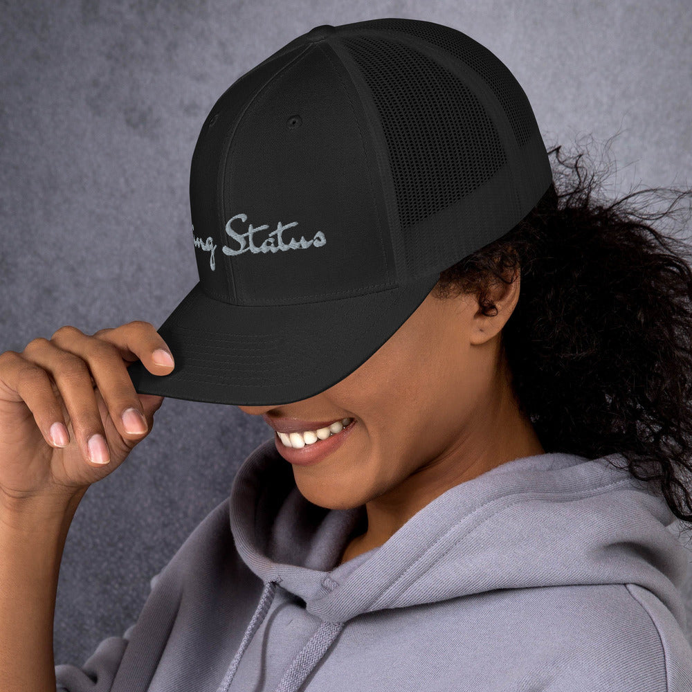 King Status Trucker Cap - Black