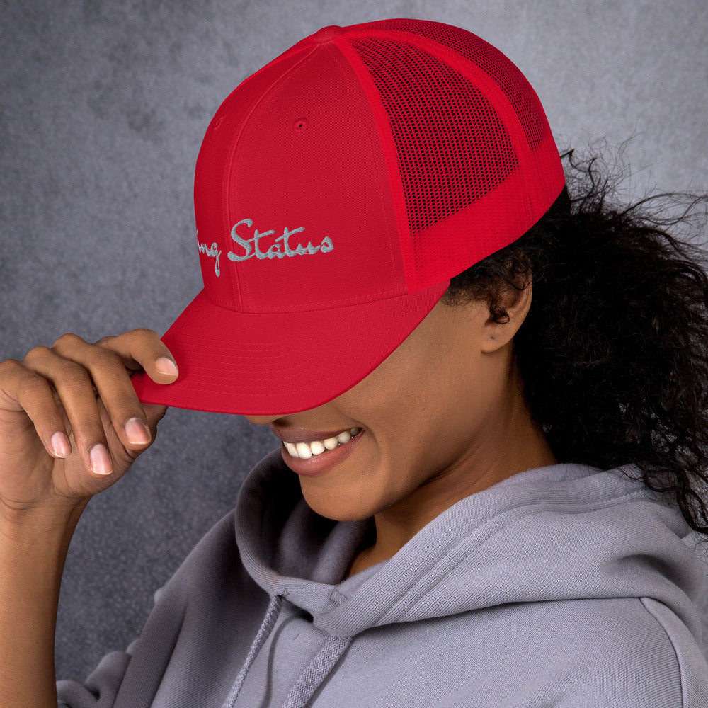 King Status Trucker Cap - Black and White