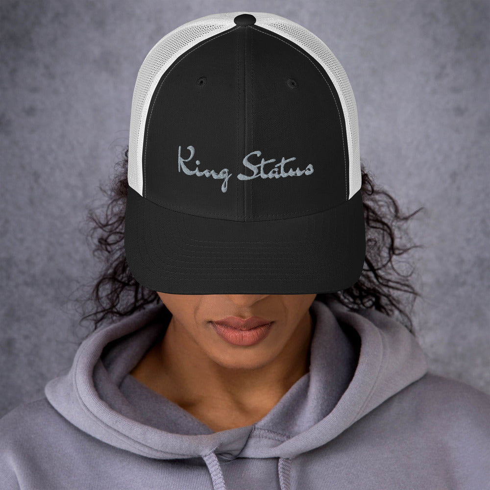 King Status Trucker Cap - Black