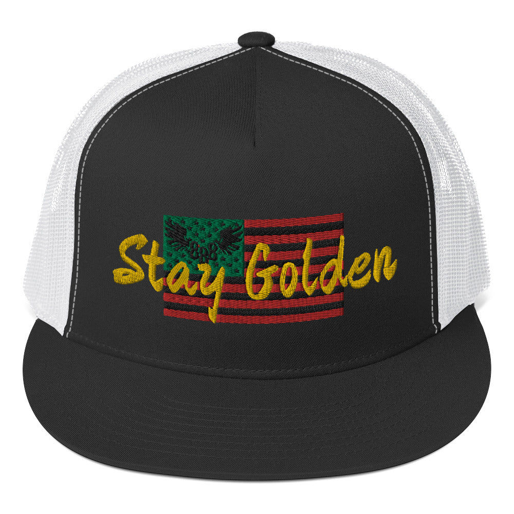 Stay Golden w/ Classic Triple 8 Threads Logo Trucker Cap