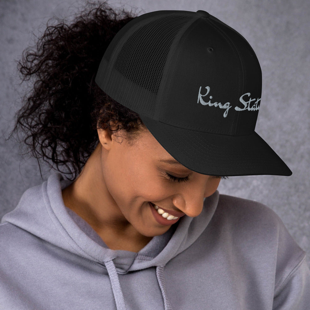 King Status Trucker Cap - Black