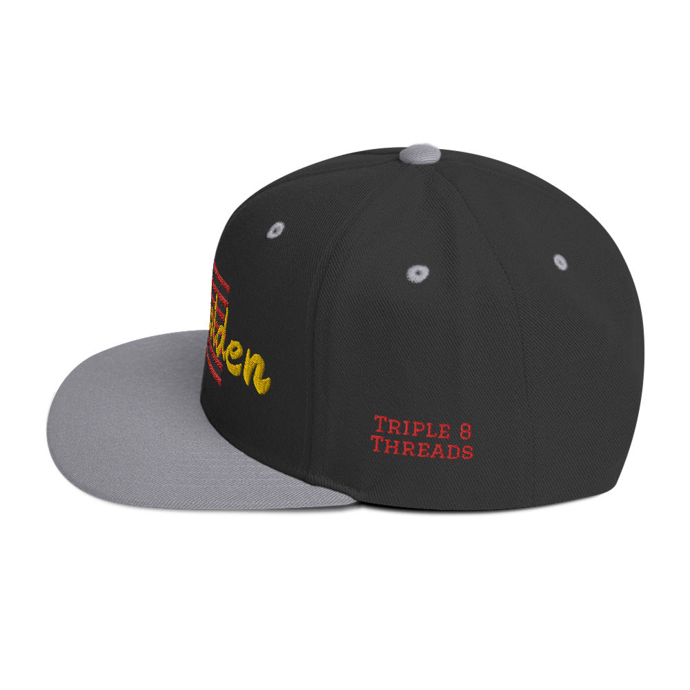Stay Golden Snapback Hat - Black